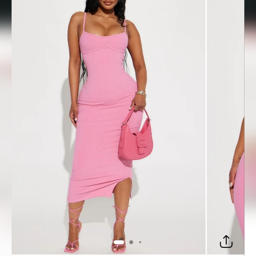 Elegant Pink Women's Dress